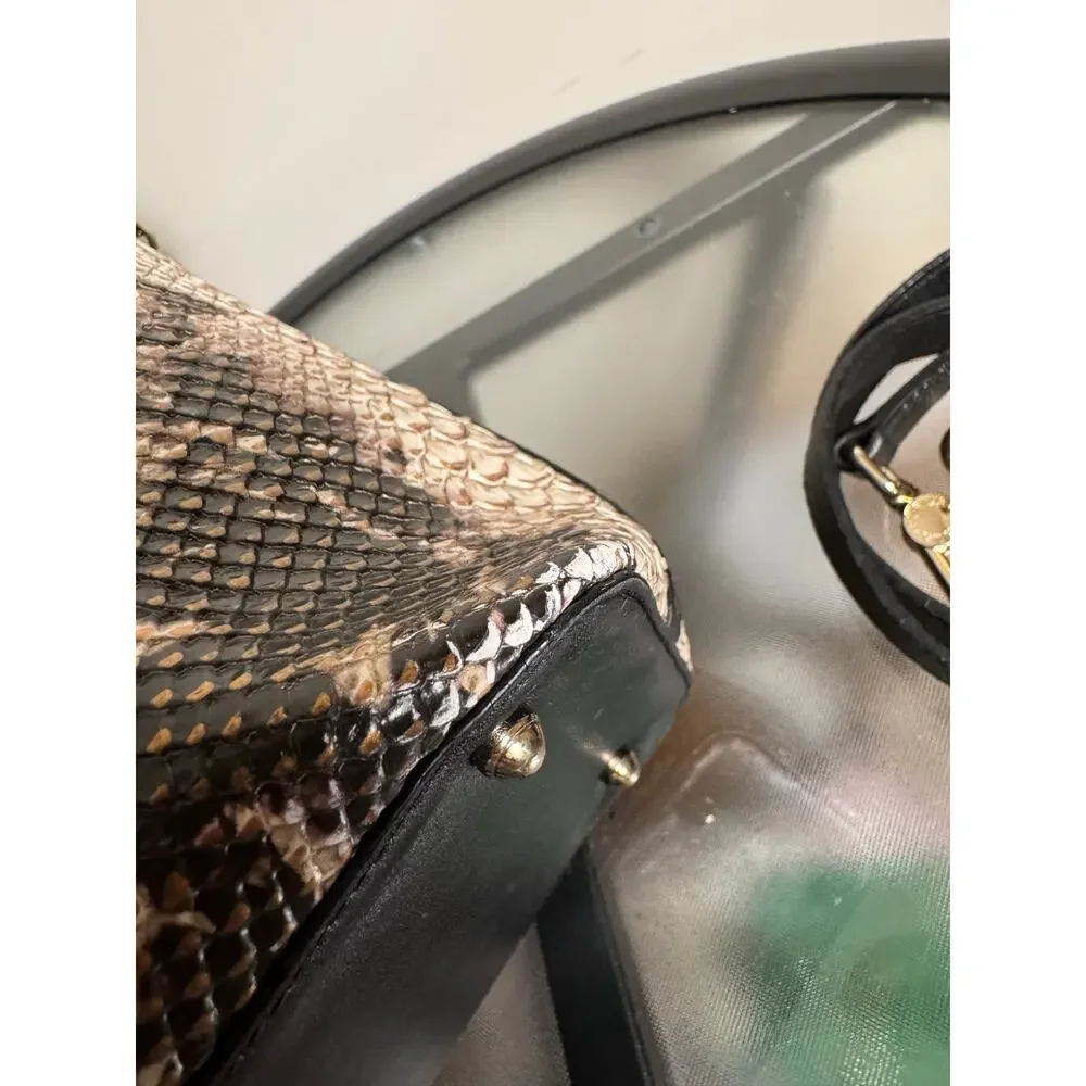 Brahmin Duxbury Satchel Large Croc Embossed Purse
